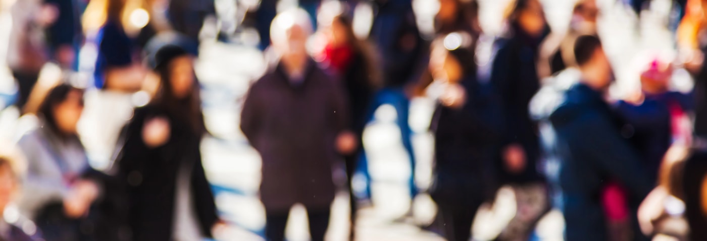 crowd walking South Bend