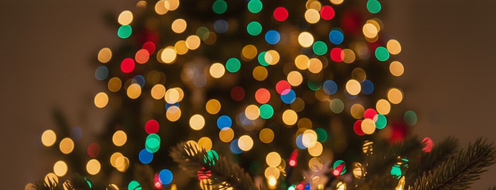 bokeh christmas lights South Bend