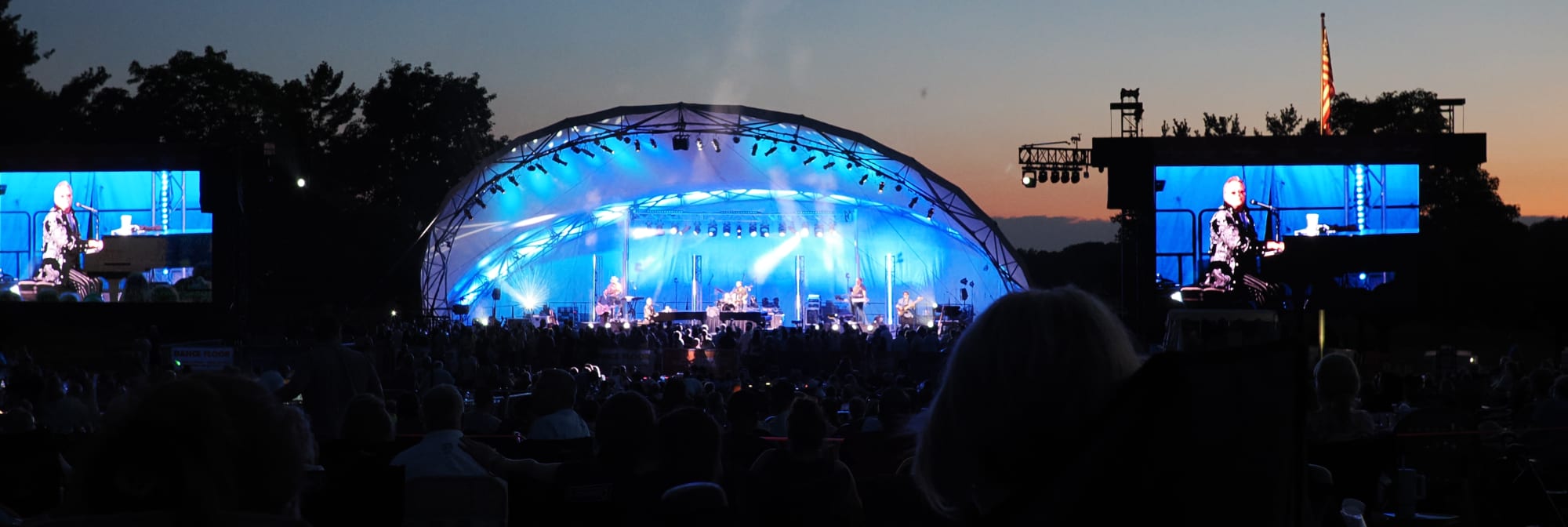 outdoor concert venue at sunset South Bend